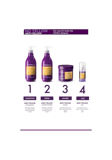 yellow Shampoo 500ml Boyalı