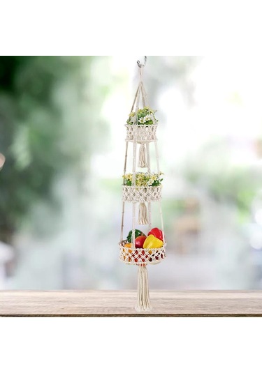 Suntek Mutfak Halatı Dokuma Duvar Saklama Sepetleri Için 3