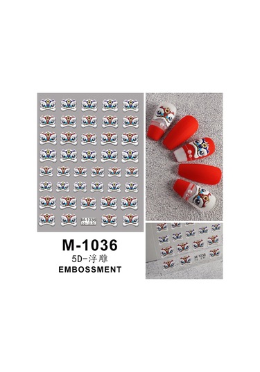 Nail Art Etiketler Çıkartmaları 5d Kabartmalı Kendinden Yapışkanlı Karikatür Çiçek Kelebek Yıldız Tırnak Çıkartmaları Şarap Kırmızı