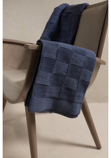 Plaid İndigo Çift Kişilik Battaniye 200x220 15015 Indigo