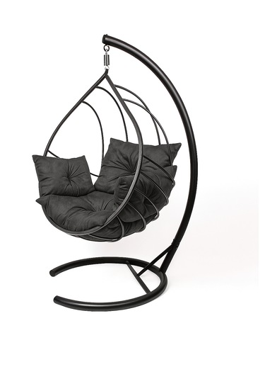 Damla Salıncak - Armut Salıncak Siyah Antrasit Minder