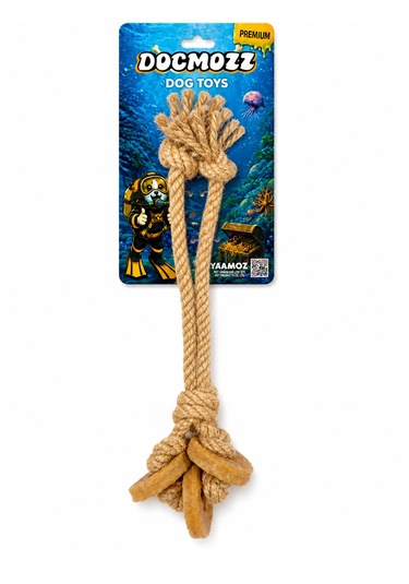 Dogmozz Premium 3 Halka Kauçuklu Diş Kaşıma İpi 25 Cm