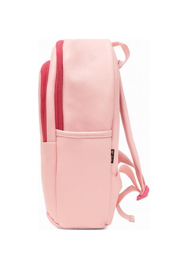 Yuga Suni Deri Dört Gözlü Sırt Çantası Pembe Pembe