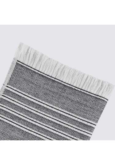 Ecocotton Elis Siyah-krem 3 Parça Organik Mutfak Havlu Seti 40 X 60 Cm. Siyah