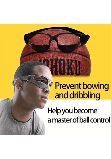 Elmpaly Basketbol Futbol Antrenman Gözlüğü Top Sürme Drilleri Yardımcı Aleti Gri