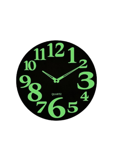 Springsun 30 Cm Aydınlatmalı Ahşap Duvar Saati, Sessiz Hareket, Isı İşlemeli Desen, Ev Dekoru, Günlük Kullanım İçin Konforlu Ve Dayanıklı Ahşap