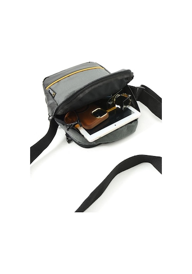 Erkek Postacı Çantası Elde Tutma 23 14 Cm Çapraz Askılı Omuz Çantası Mega Çanta Gri
