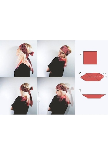 Herşey Nota Kırmızı Atatürk Silüetli Ve Imzalı Pamuk Kumaş Fular Çok Renkli