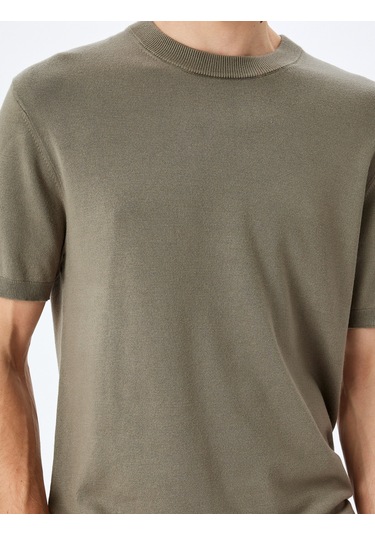 Koton Regular Fit Bisiklet Yaka Viskon Basic Kısa Kollu Triko Tişört Haki 5sam70022ht Haki Koton Regular Fit Bisiklet Yaka Viskon Basic Kısa Kollu Triko Tişört Haki 5sam70022ht Haki