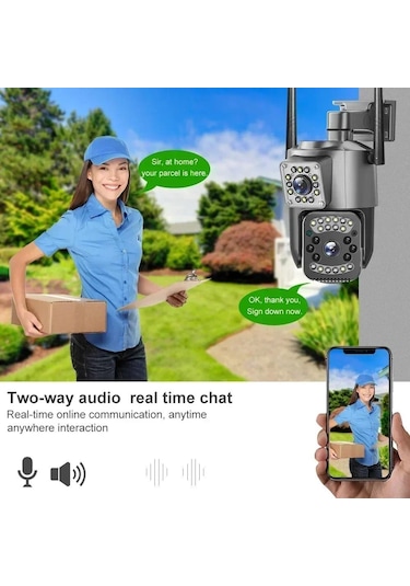Avenir Av-m07w 2 Kameralı 4mp Wifi Gece Görüşlü İnsan Algılama Onvif Kamera