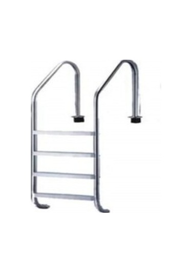 DEKOR HAVUZ 4 BASAMAK STANDART PASLANMAZ HAVUZ MERDİVENİ AISI 316