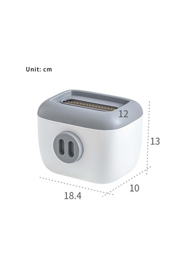 Homyl Mutfak Vanity Için Bahar Tuvalet Kağıdı Gri Gri