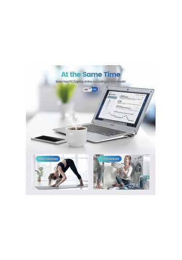 Ayrı Mod Ve Açma/kapama Düğmelerine Sahip, Dijital Ekranlı Usb Fare Jiggler Görünmez Fare Karıştırıcı