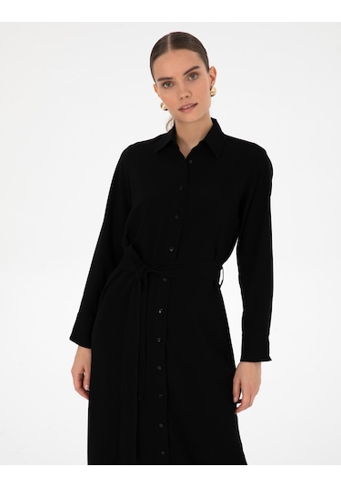 Pierre Cardin Kadın Siyah Elbise Dokuma 50318230-vr046 Siyah