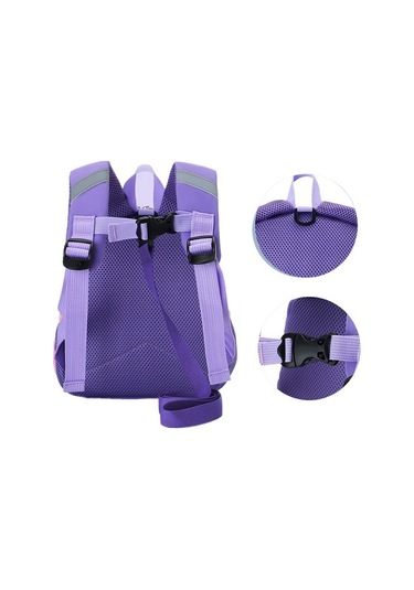 Çocuk Okul Çantası Yürümeye Başlayan Bebek Sırt Çantası Karikatür Anti-kayıp 52q9zg Açık Mor