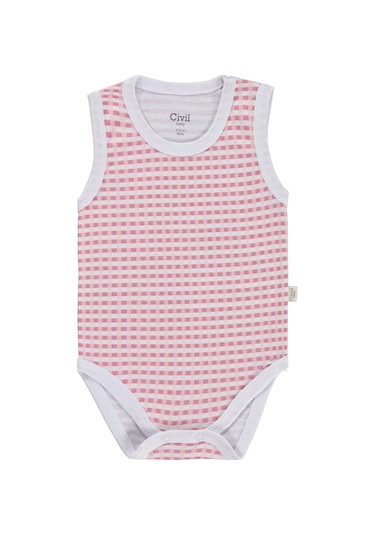Civil Baby Kedi Empirmeli 3 Lü 0-36 Ay Çıtçıtlı Badi - Beyaz