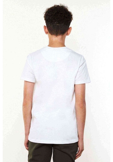 Cuma Günkü Metin Smile English Art Baskılı Unisex Çocuk Beyaz Ts