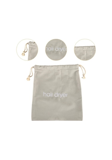 Pazly Suntek Saklama Saç Makinesi Kurutma Gri Gri Çantası Bağcıklı Uf Gri
