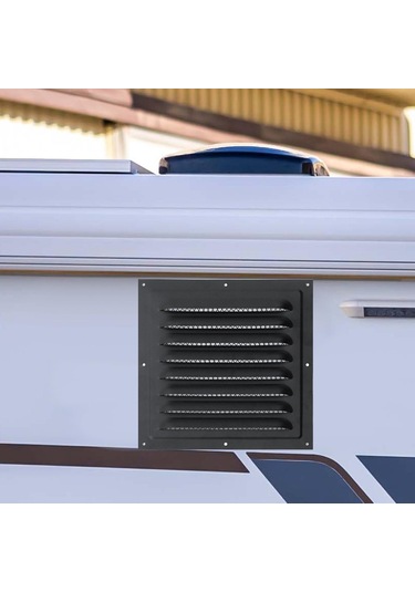 Suntek Metal Havalandırma Kapağı Yoğun Izgara 25cmx25cm-siyah