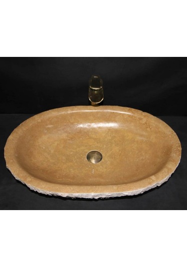 Noche Traverten Tasarım Patlatma Lavabo