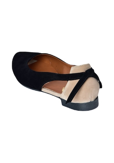 Fox Shoes Siyah/ten Kadın Babet H726324002 Siyah/ten Siyah - Ten Rengi