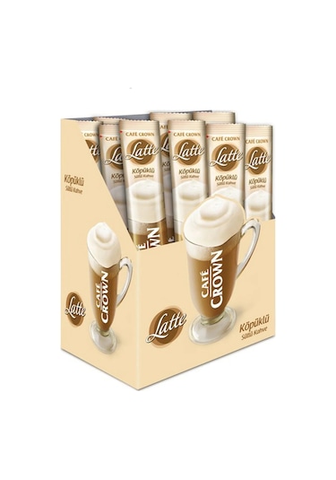 Cafe Crown Latte Sütlü Köpüklü Kahve 17 Gram X 24 Adet Diğer