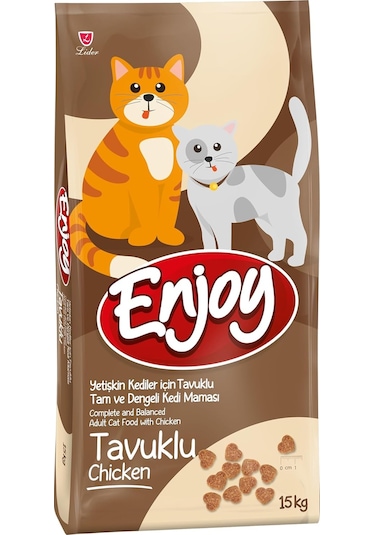 Enjoy Cat Food Tavuklu Yetişkin Kedi Maması 15 KG