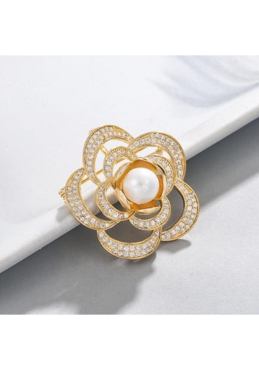 Homyl Broş Zarif Taklidi Charm Hediye Doğum Günü Kız Çiçek Çiçek