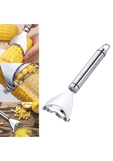 Homyl Mutfak Mısır Koçanı Striptizci Kesici Soyucu Harman Gümüş