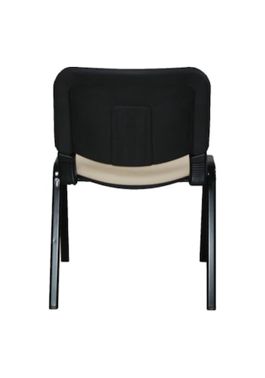 Ofiscombin Ofis Büro Bekleme Misafir Çalışma Konferans Koltuğu Form Sandalye Krem Deri 00047499862