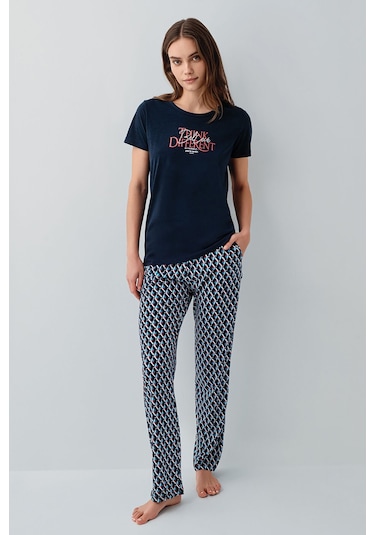 Pierre Cardin Kadın Lacivert Pijama Takım Pc9157-s-v2 Lacivert