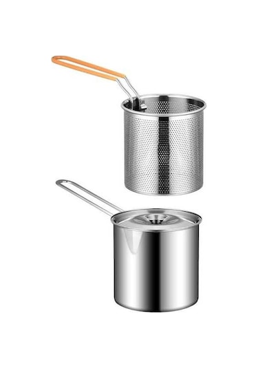 Novahub Suntek Derin Kızartma Tencere - Fırça Ve Olmadan Kullanım Gümüş