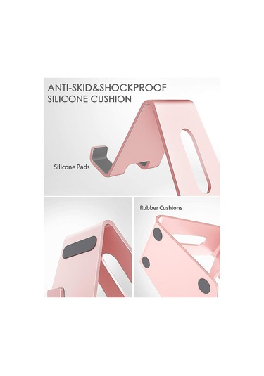 Telefon Tutucu, Cradle Alüminyum Masaüstü Standı, 3,5 İla 8 İnç Arası Çeşitli Cihazlarla Uyumlu