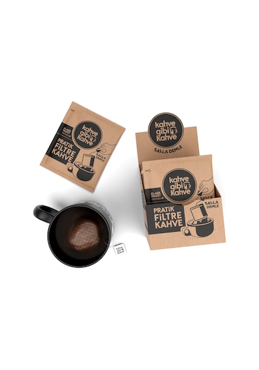 Kahvegibikahve Klasik Pratik Filtre Kahve 10'lu