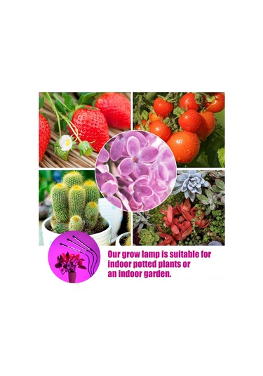 Geeroyoo Usb Bağlantılı 30w Üç Kafalı Bitki Büyütme Lambası - Saksı, Bahçe Ve Sera İçin İdeal Diğer