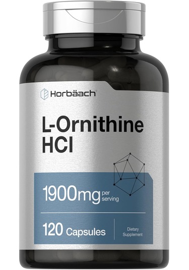Horbaach L-ornithine Hcl 1900mg Per Serving 120 Caps Aromasız