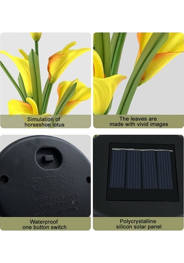 Cbtx Bahçe Aydınlatma 3pcs Simüle Calla Zambak Çiçeği 5 Kafa Güneş Enerjili Dış Mekan Ip65 Su Geçirmez Led Dekoratif Çim Lambası, Renkli Işık Kırmızı Cbtx Bahçe Aydınlatma 3pcs Simüle Calla Zambak Çiçeği 5 Kafa Güneş Enerjili Dış Mekan Ip65 Su Geçirmez Led Dekoratif Çim Lambası, Renkli Işık Kırmızı