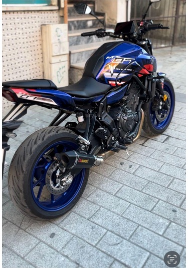 Mt-07 2020-2023 Mavi Japan Full Body Kit Sticker Set Çok Renkli