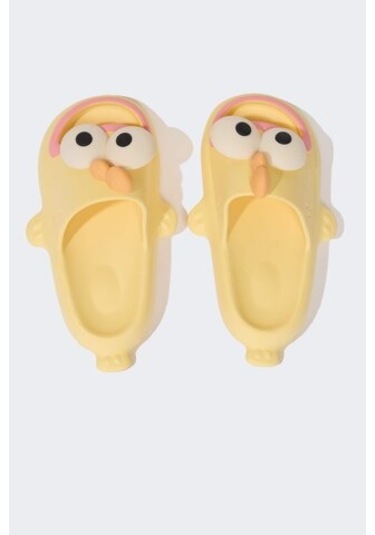 DeFacto Kız Çocuk Düz Taban Eva Terlik D8846A825SMYL76 Sarı