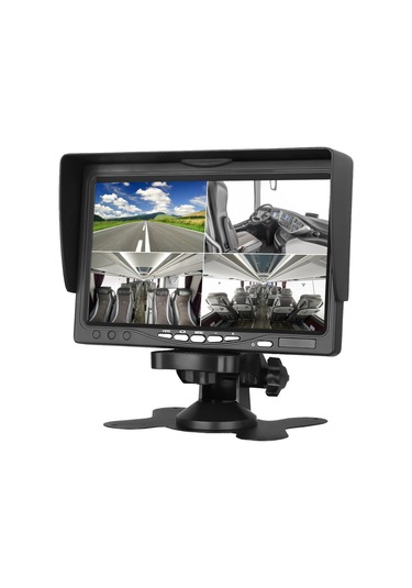 Obus Ev-m600e Ecoview Dört Video Girişli Güneşlikli Analog 7 Inch Araç Monitörü