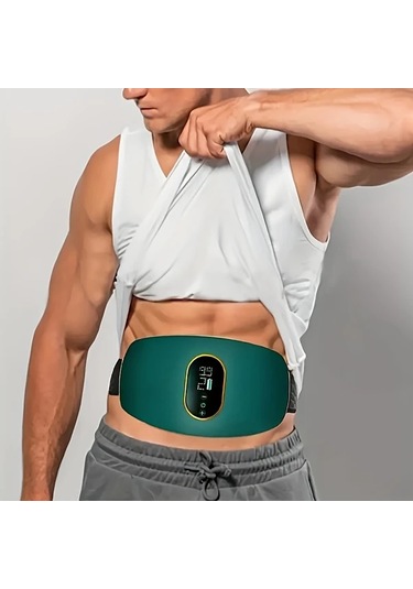 Fochsia Yeşil Usb Şarj Edilebilir Tam Vücut Masaj Kemeri Zayıflama Şekillendirme Erkek Kadın Uygun Hediye Altın