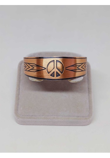 Yasamtohumu Barış Sembollü Bakır Bileklik 52654 Çok Renkli