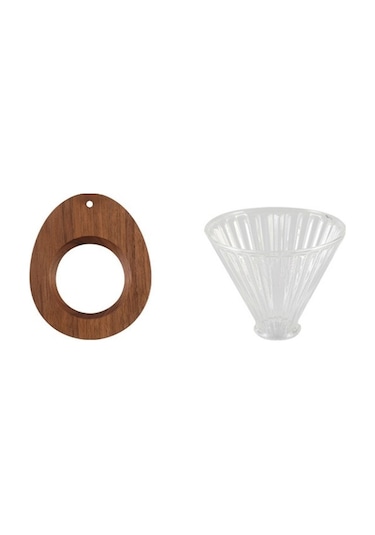 Metabagua Ceviz Kahve Filtreli Bardak Tutucu Ahşap Tutuculu Kahve Filtreli Bardak Vshsn6 Kırmızı