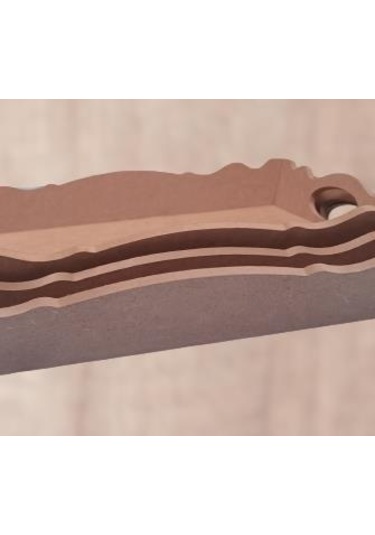 Hobi Dekoratif Model Üçlü Tepsi Seti Dalgalı Kenar Ahşap HAM MDF El Yapımı