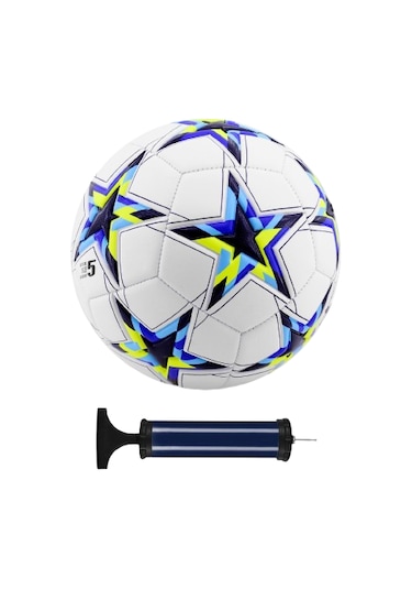 Şampiyonlar Ligi Pompalı Sert Zemin Halı Saha Futbol Topu No:5 - Siyah 034 Siyah