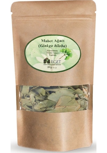 Eget Kurutulmuş Mabet Ağacı Ginkgo Biloba Yaprağı 20 G