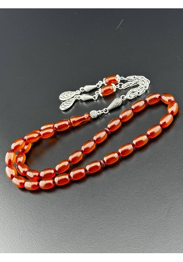 Sıkma Kehribar Tesbih Hcz-model Grdvbw Turuncu