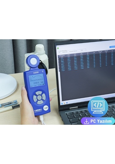 Linshang Ls330 Profesyonel Spektral Lüksmetre Crı, Cct Ve Flicker Ölçümü