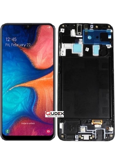 Samsung Uyumlu A20 Lcd Ekran Dokunmatik Çıtalı Sm-a205f Mj10