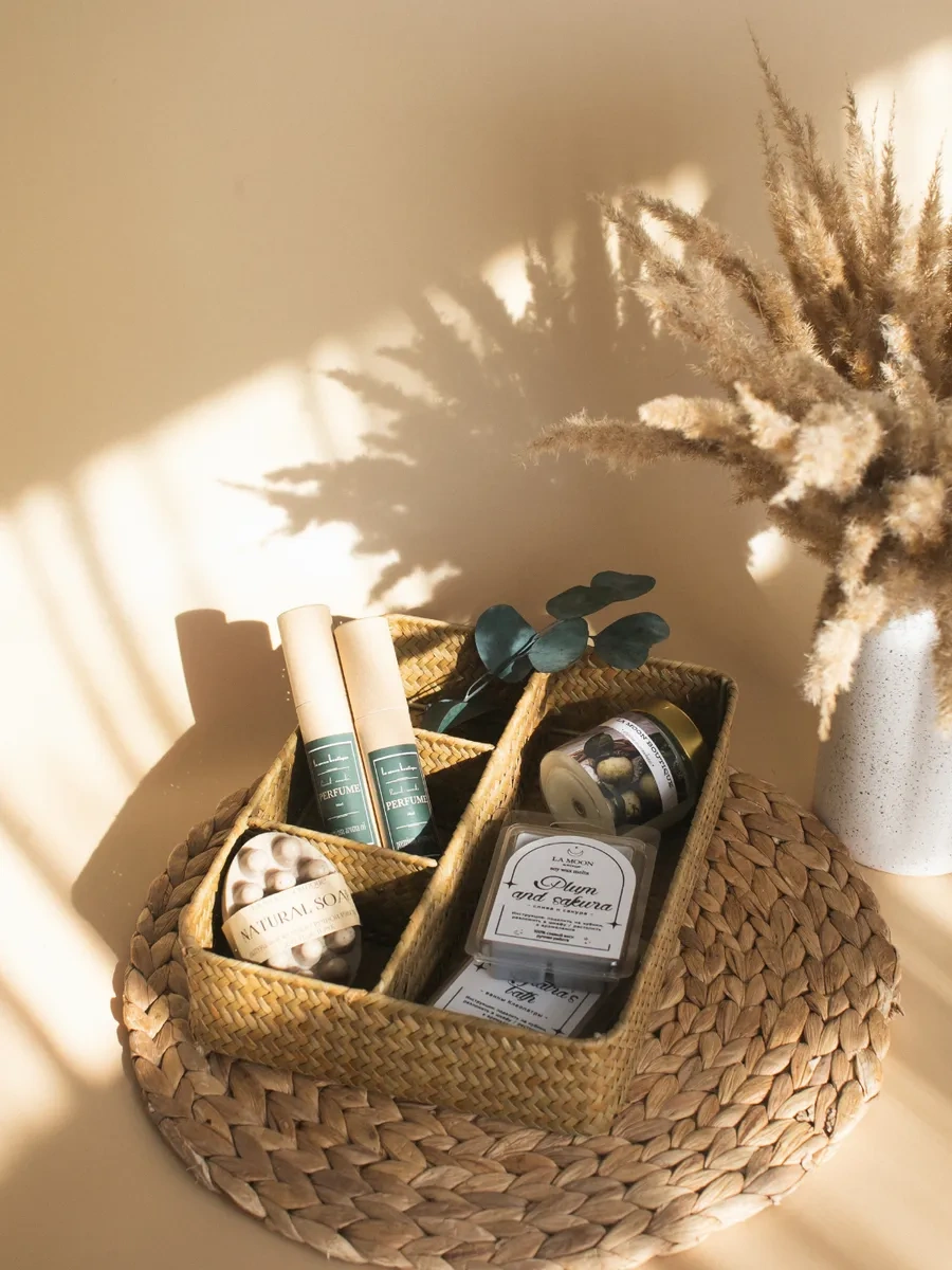 Volomarket Saç Ve Kozmetik Ürünleri İçin Örgü Saklama Sepeti 310935338 Bej